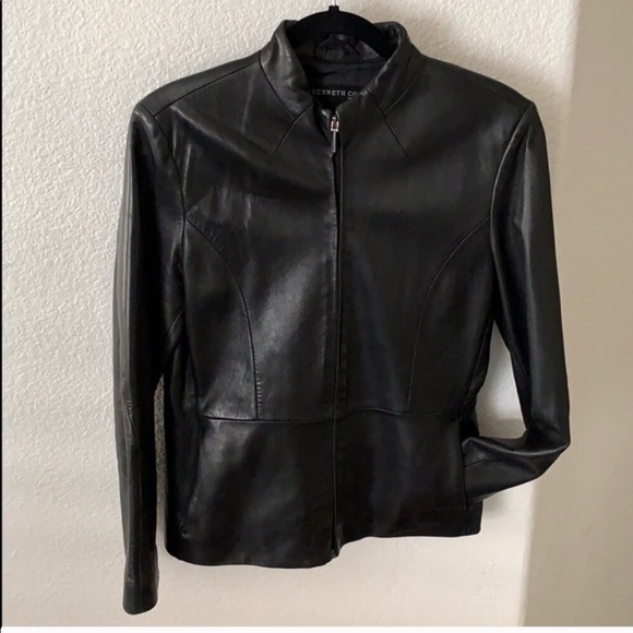 Kenneth Cole 100% Leather Jacket - Picture 1 of 8